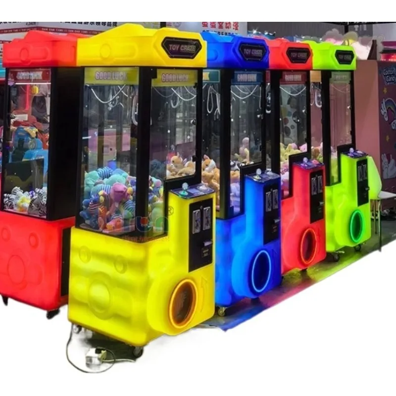 Factory cheap coin-operated claw machine arcade doll machine claw type with bill receiver, card reader