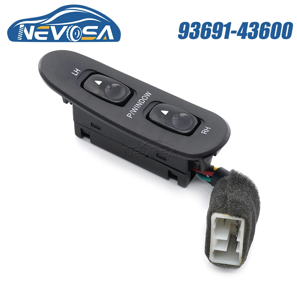 NEVOSA 93691-43600 For Hyundai H100 Kasten 1993 1994 2012 New Car Power Window Control Switch Regulator Button Auto Parts 7 Pins