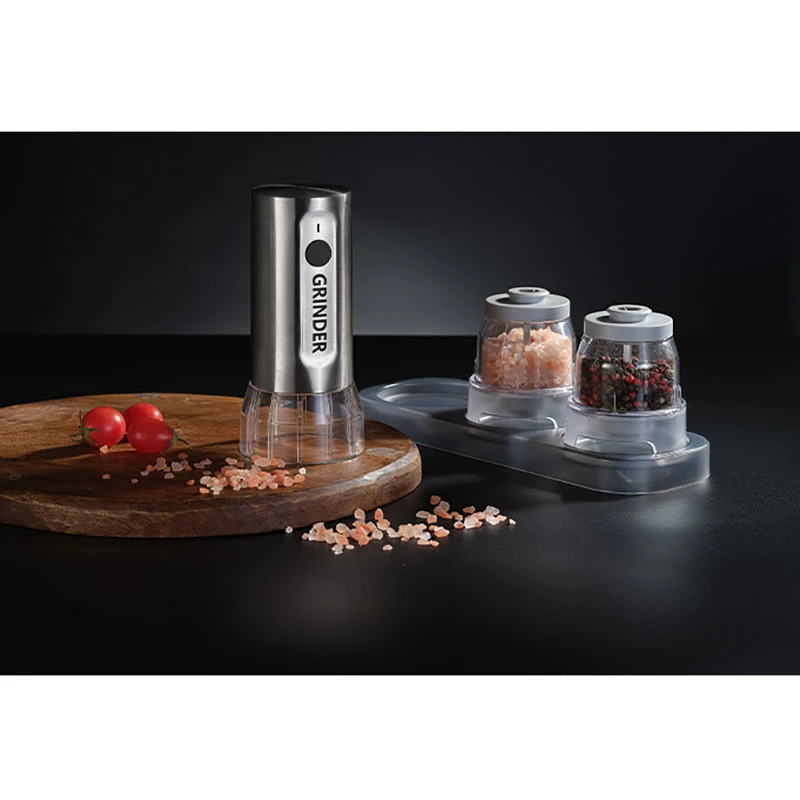 Multifunctional Electric Pepper Grinder Household Seasoning Mill for Sea Salt, Sichuan Peppercorns, and Sesame QuickLock Design
