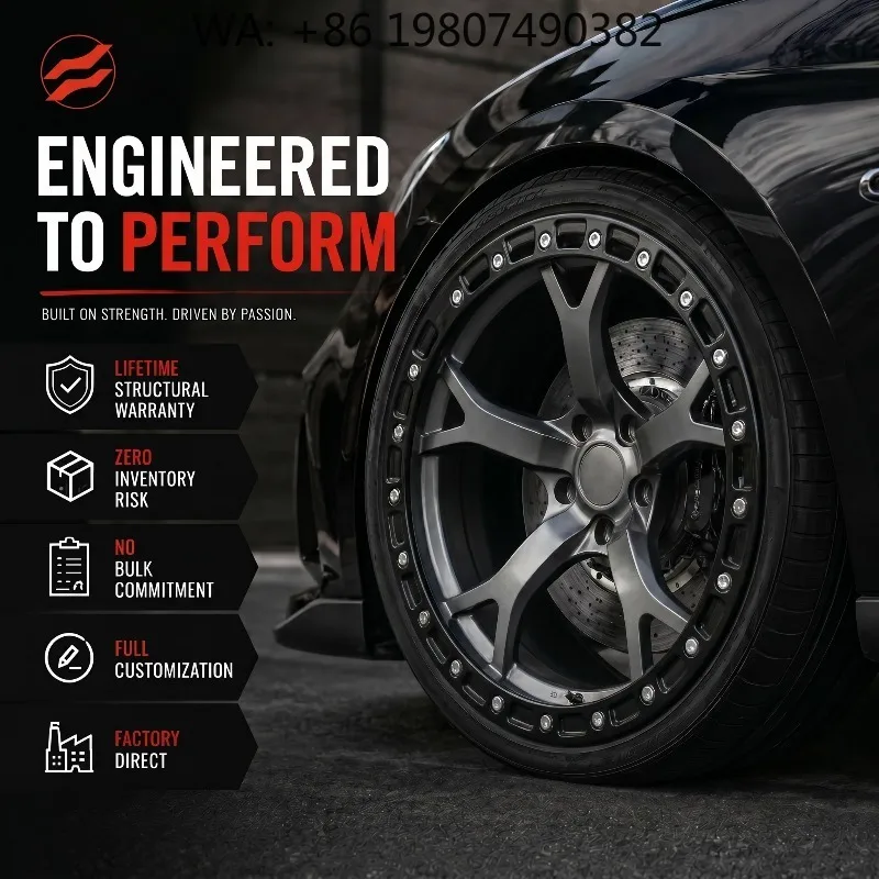 No Spacer Needed Deep Concave Forged Beadlock Wheels Bolt-On Fit Aftermarket Sport Car Agessive Tuning Rims