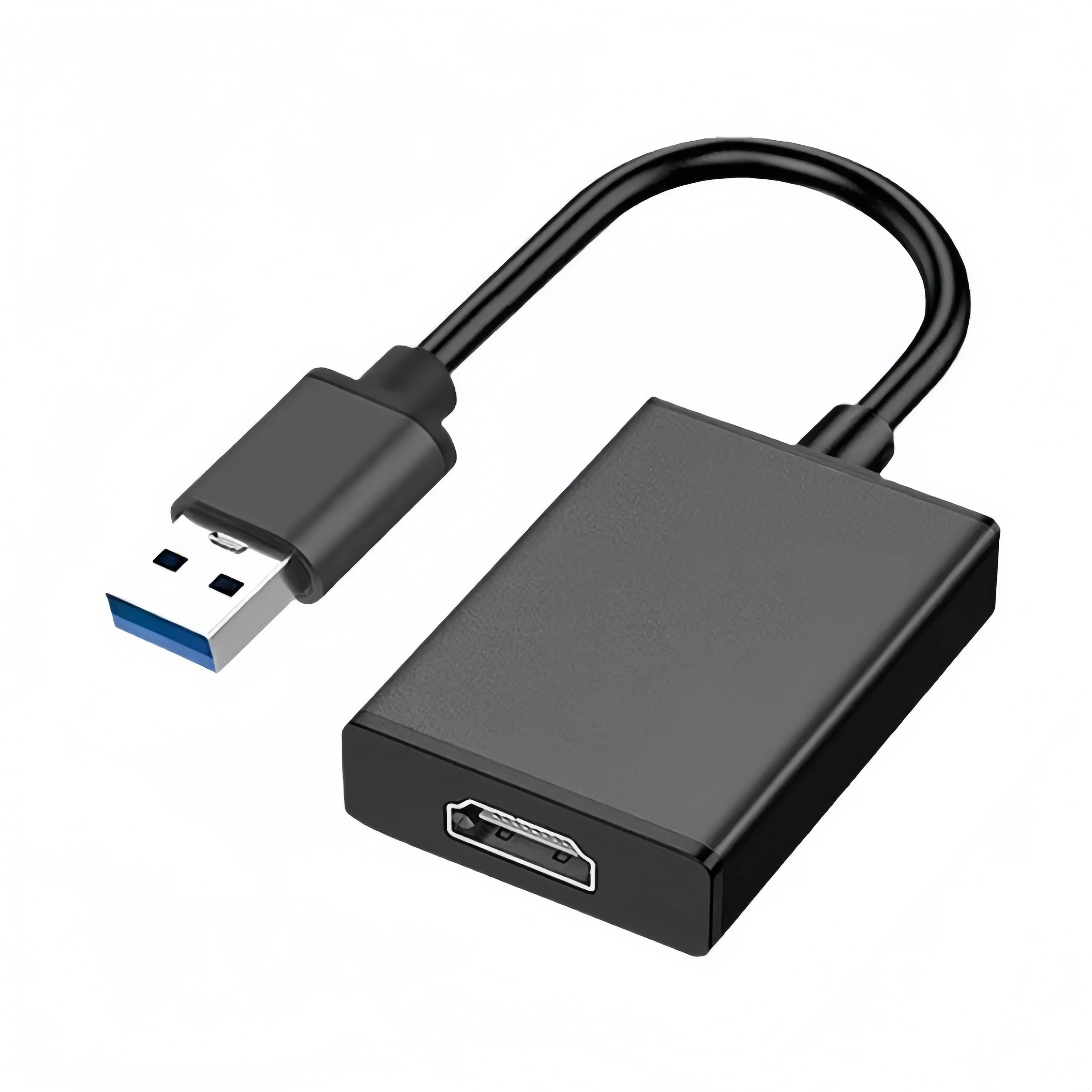 5 peças usb 3.0 para hdmi 1080p adaptador de áudio de vídeo plug play laptop pc projetor monitor de tv display externo cabos de áudio e vídeo