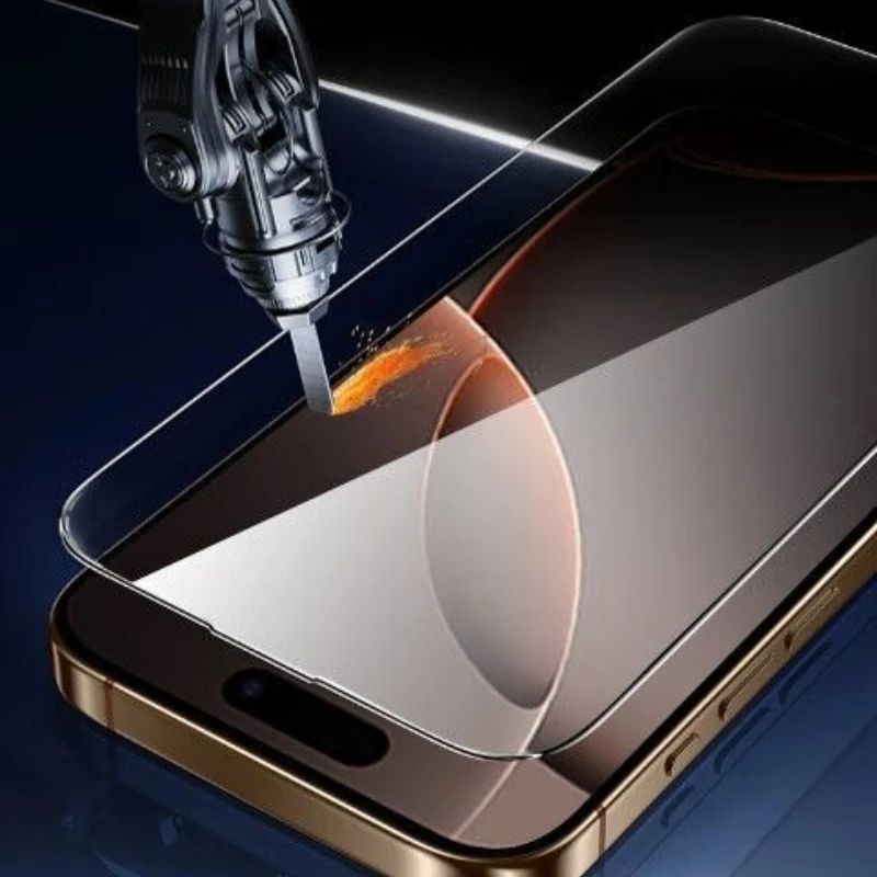 واضح سهل التركيب حامي الشاشة الغبار الحرة آيفون 17 برو ماكس الهواء الزجاج المقسى غطاء كامل فيلم آيفون 17 17pro