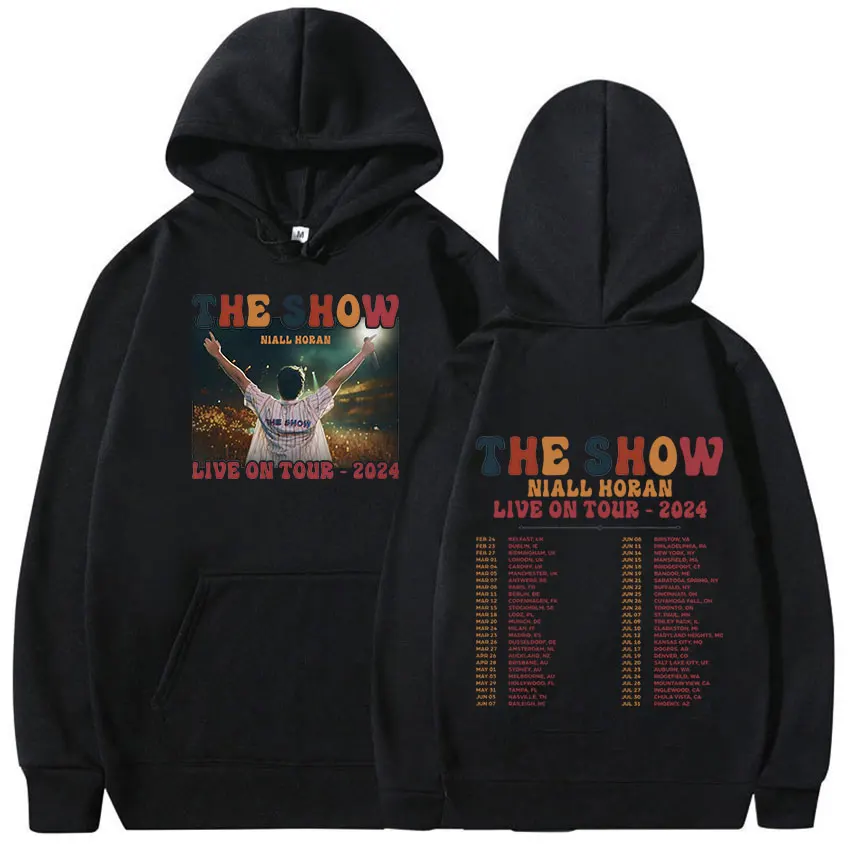 

2024 Niall Horan The Show Tour Graphic Hoodie Man's Women Vintage Aesthetic Fashion Sweatshirt Casual Pullover Oversized Hoodies