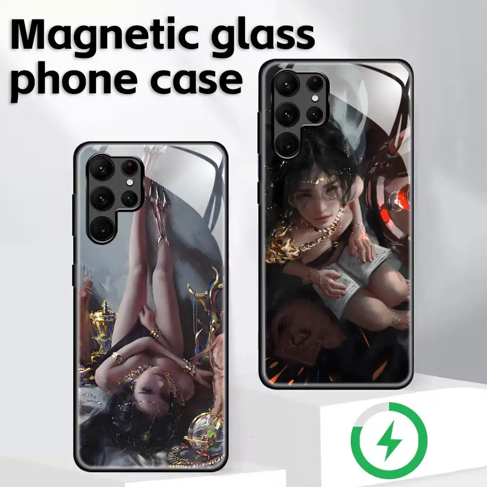 Чехол для телефона wlop для Samsung S26 S25 S24 S23 S22 S21 Plus Ghostblade Ultra Note20, стеклянный магнитный чехол
