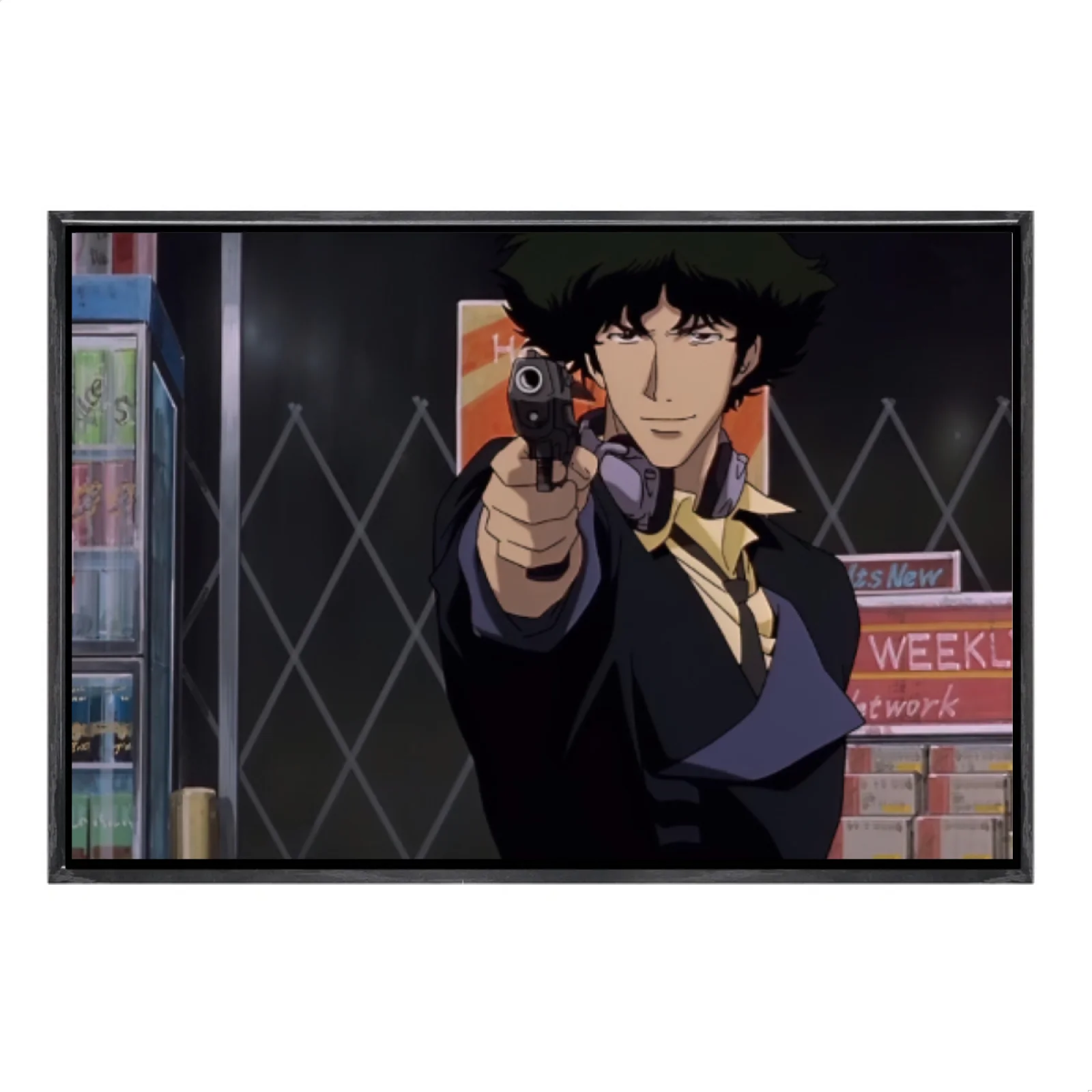 

Японская манга, многоразмерный холст, постер в двойной рамке, настенное искусство, ковбойский бибоп, домашний декор для гостиной, спальни