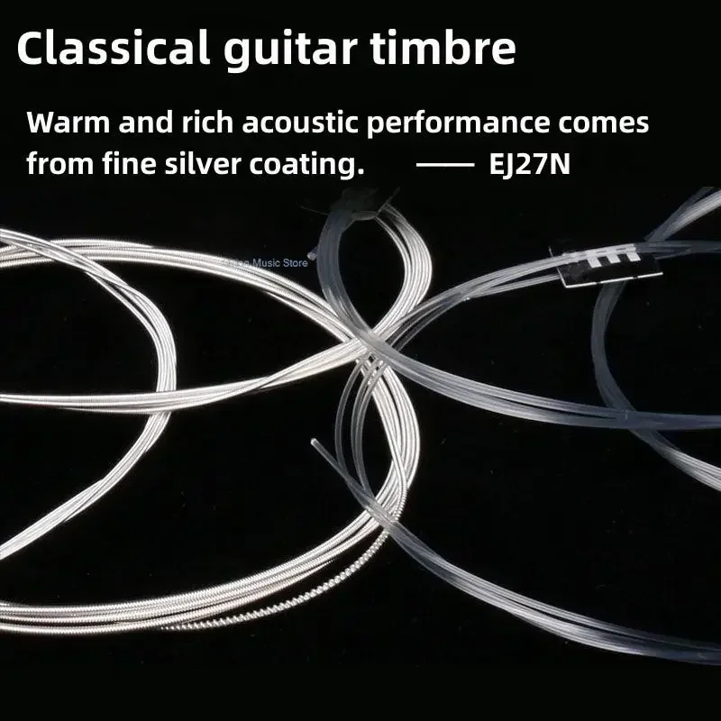 3 Sets Popular Classic Nylon String J27N Student Entry Level Guitar Parts Character Rope J45 J46 Acoustic Guitar Rope J10 J13