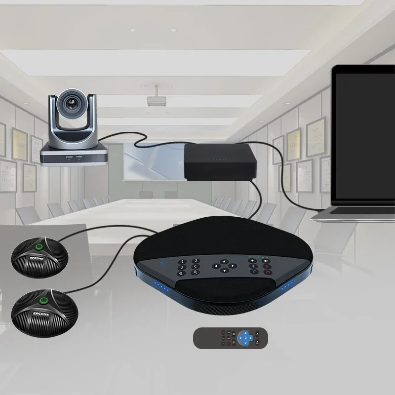 Eacome HD Completed Video Conference System With PTZ   , Mics And Speaker