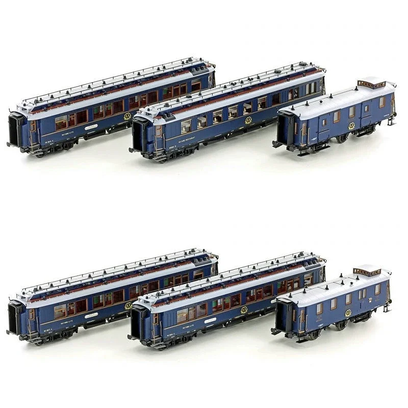 

Train Model HO 1/87 HOBBYTRAIN Orient Express with Light CIWL Diesel Electric Locomotive Train Model 3 Sections Set Toy Gift