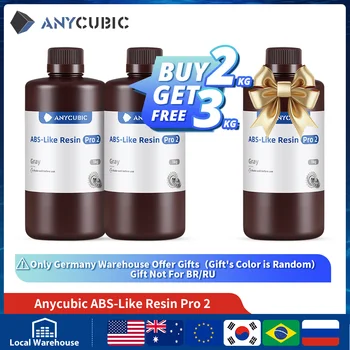ANYCUBIC ABS-Like Pro 2 Drukarka 3D UV Żywica 405nm Do drukarek LCD DLP Silna formuła Dokładność druku do 0,1 mm Aktualizacja ABS+