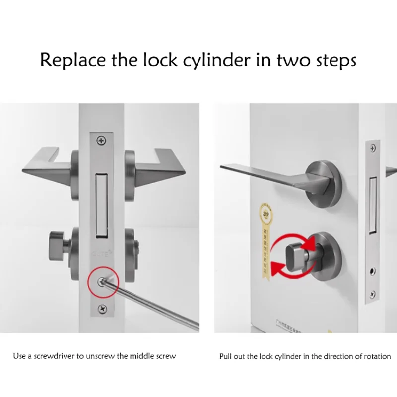 Top quality Brass Euro Security Keys and Cylinder Lock With Knob for All Door Types