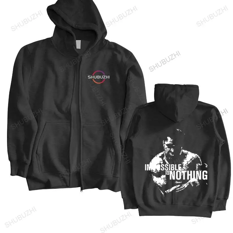 men autumn clothing sweatshirt vintage hoody Mohamed Ali impossible is nothing Tops hoodie man brand fashion hoodies coat