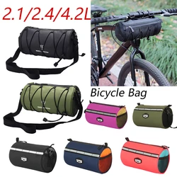 2.1/2.4/4.2L Bicycle Front Bag Multi-Purpose Bike Handlebar Bag Frame Pannier Bag Waterproof Large Capacity Cycling Top Tube Bag