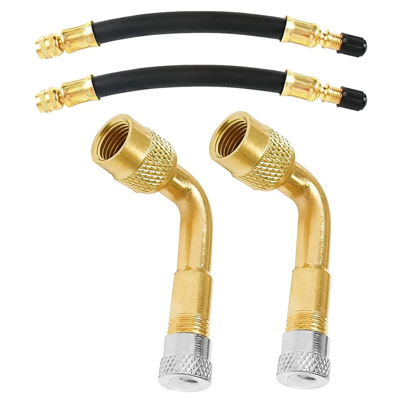 

Car Tire Valve Extension Adapter 90 Degree Valve Inflation Nozzle With 180 Mm Valve Extension Tube For Cars Motorcycles