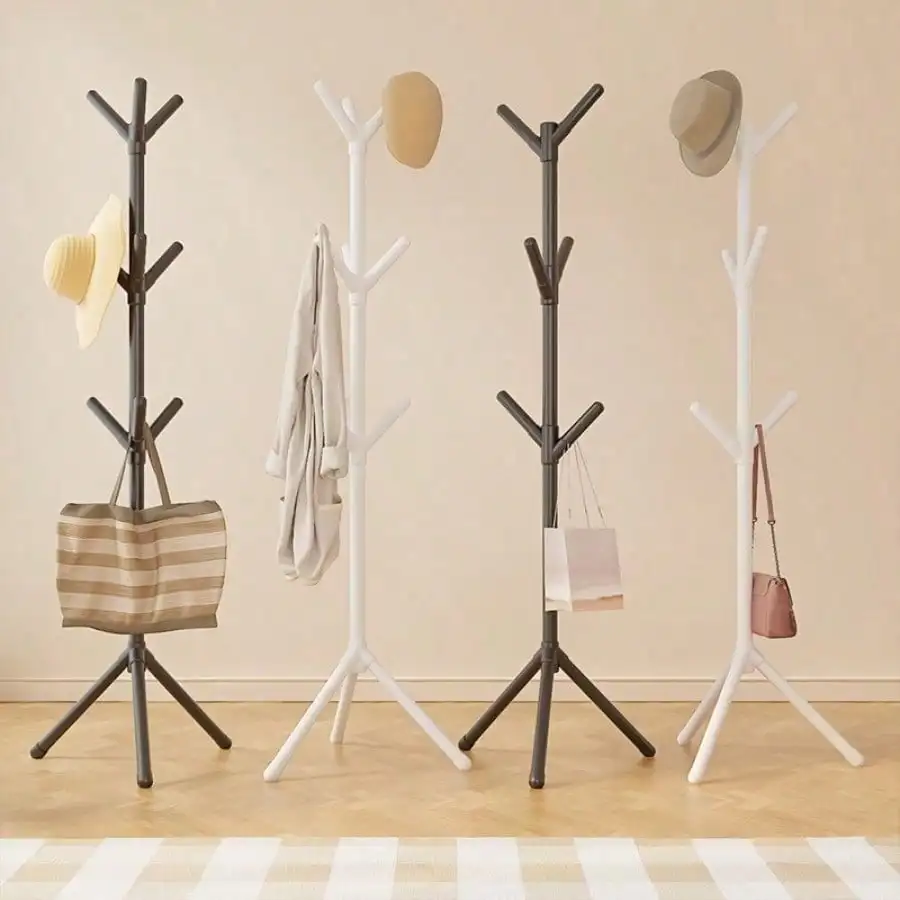 RWSEFK 1PC Tree-Shaped Hanger, With 9 Hooks For Hanging, Suitable For Coats, Hats, Handbags And Scarves. It Saves Space At The Entrance, Office Or Bedroom. Suitable For Coats, Hats, Scarves, Jackets. Applicable In Bedroom, Living Room And Other Scenarios.