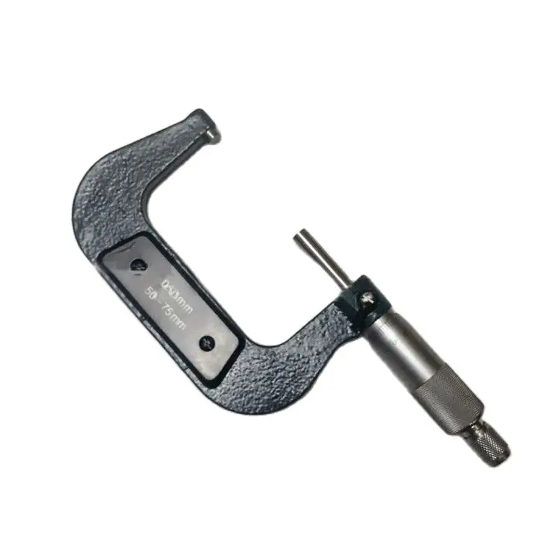 Outside Micrometer, 50-75mm Measuring Range, 0.01mm, Spiral Micrometer, Caliper Measuring Tool, Teaching Practice