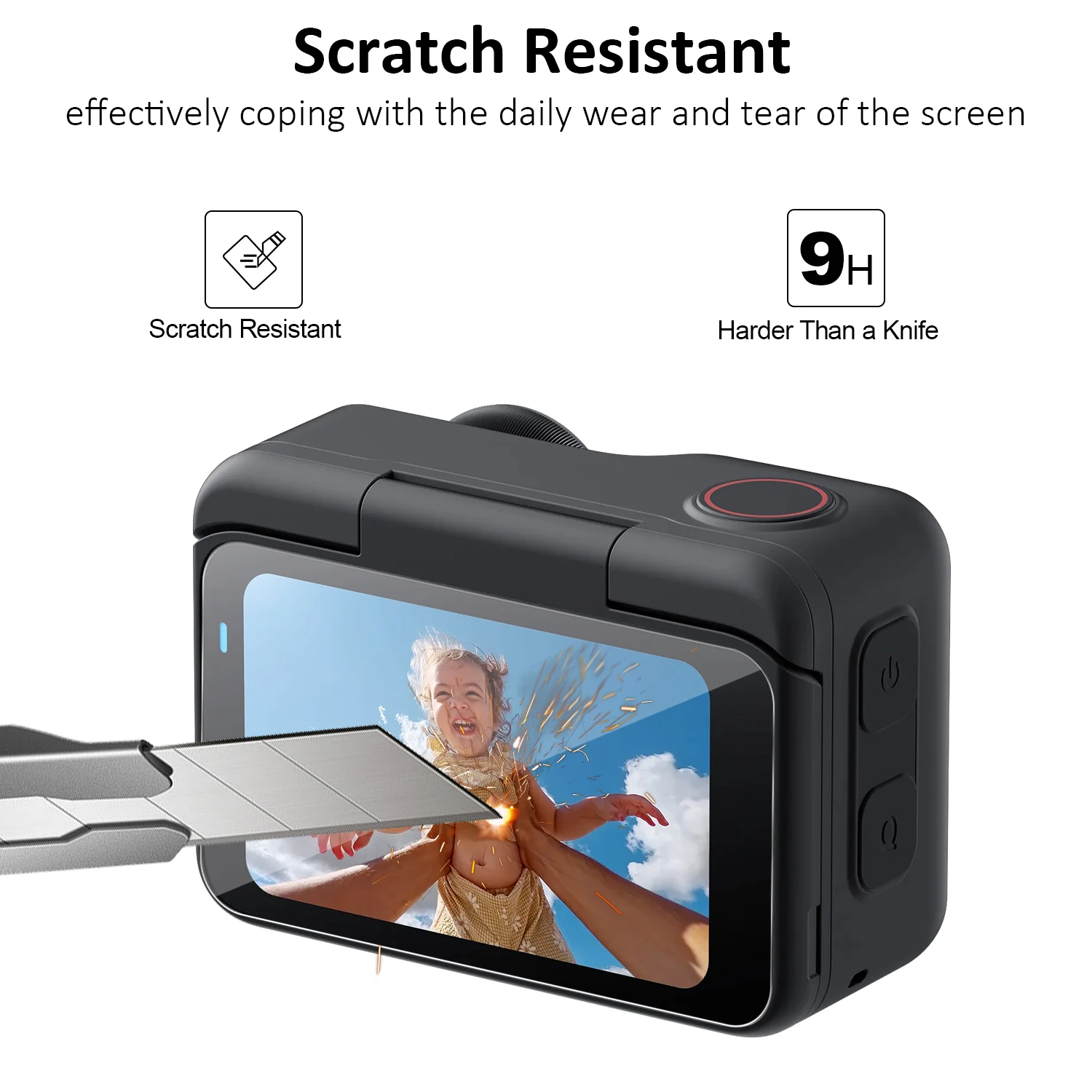 For Insta360 GO Ultra Tempered Glass Screen Protector 8K Ultra HD Camera Lens Protective Film Anti-Scratch Guard Accessories