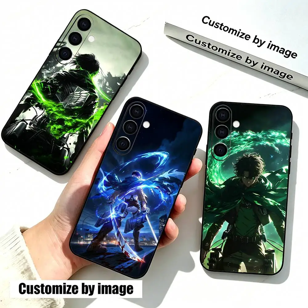 Anime Levi A-Ackermans  Phone Case Black Silicone Soft For Samsung Galaxy A73,A72,A71,A70,A53,A52,A51