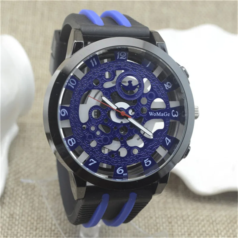 

Fashion Hollow Out Watch Men Women Student Boy Sports Watches Multicolour Silicone Band Quartz Wristwatches Womage Reloj Hombre