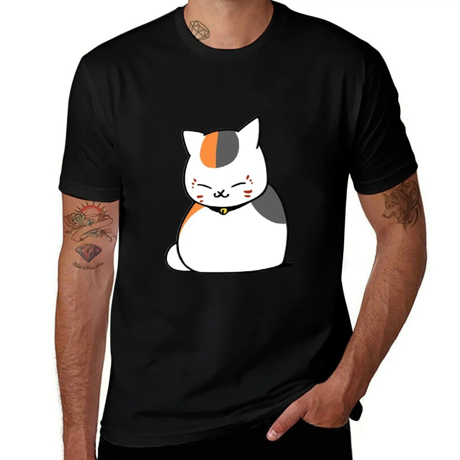 Sleepy Manjuu (aka Nyanko Sensei) T-Shirt Summer Holiday Casual Tee T-Shirt
