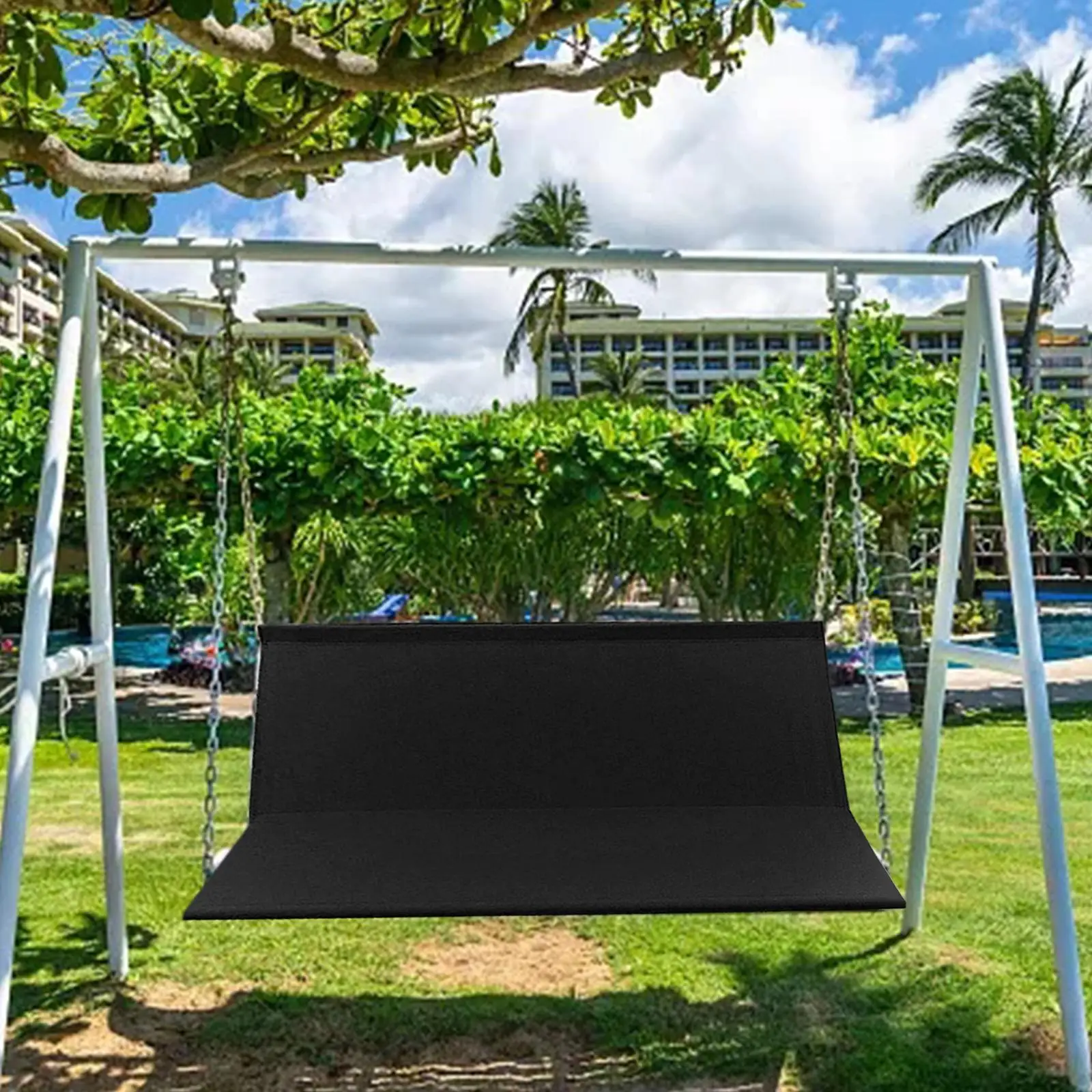 Windproof Swing Bench Cover Waterproof Thickened Oxford Fabric for Outdoor Garden Furniture Replacement