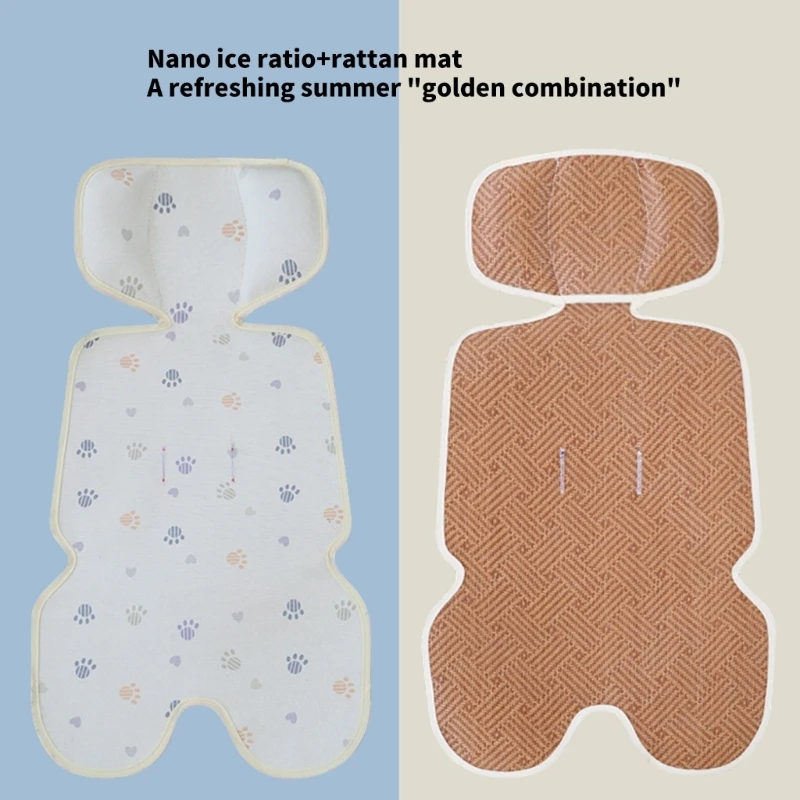 Multifunctional Baby Car Liner Ice Silk Cooling Pad Feature Soft Breathable
