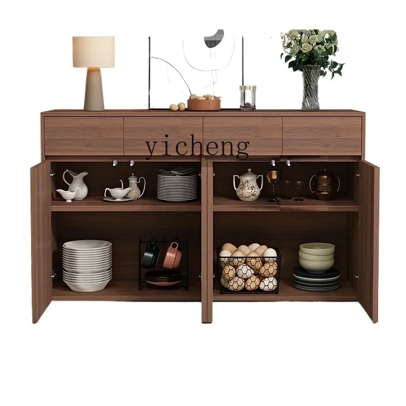 solid wood dining side cabinet tea high-end high-end home living room locker