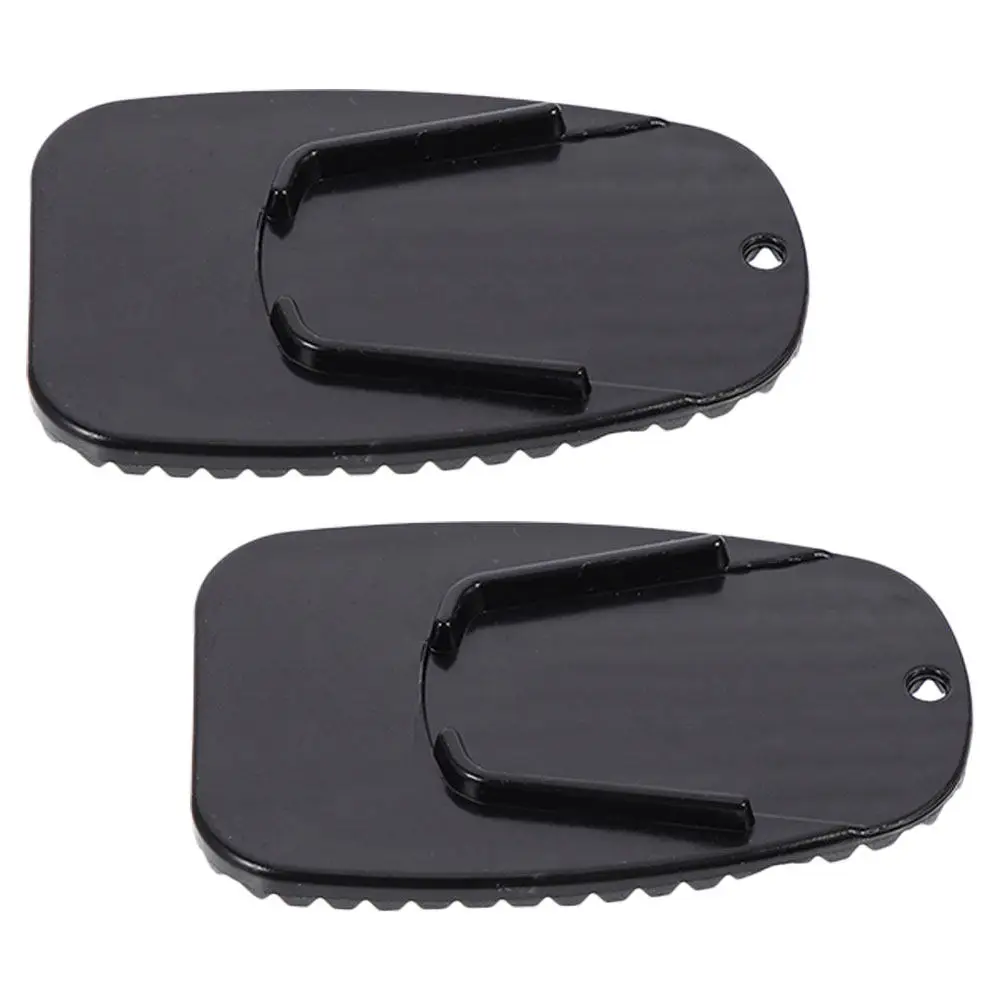2Pcs Motorcycle Side Stand Pad ABS Anti-Slip Support Plate for Soft Ground Grass Camping Stable Parking Shock Absorption Side