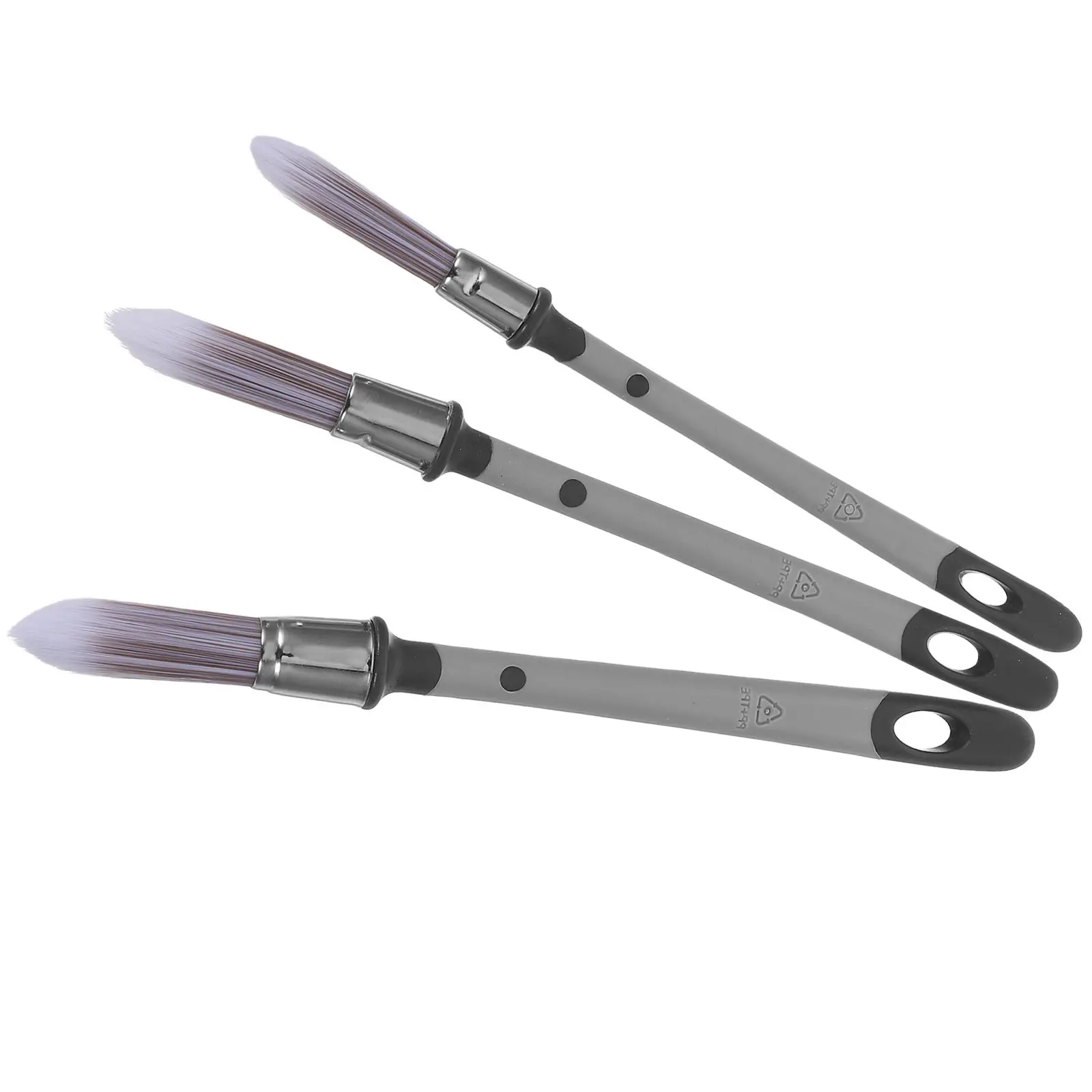 

Набор из 3 кистей с заостренными концами для труднодоступных мест, отделки краев, мебели, стен, шкафов, детализации, с маленькими закругленными щетинками, для затирки швов