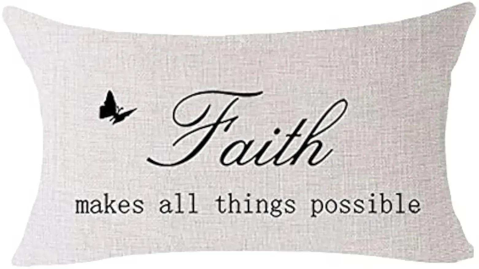 Gifts for relatives and friends, faith, love, family, linen pillowcase, cushion cover, home office decorative waist pillowcase
