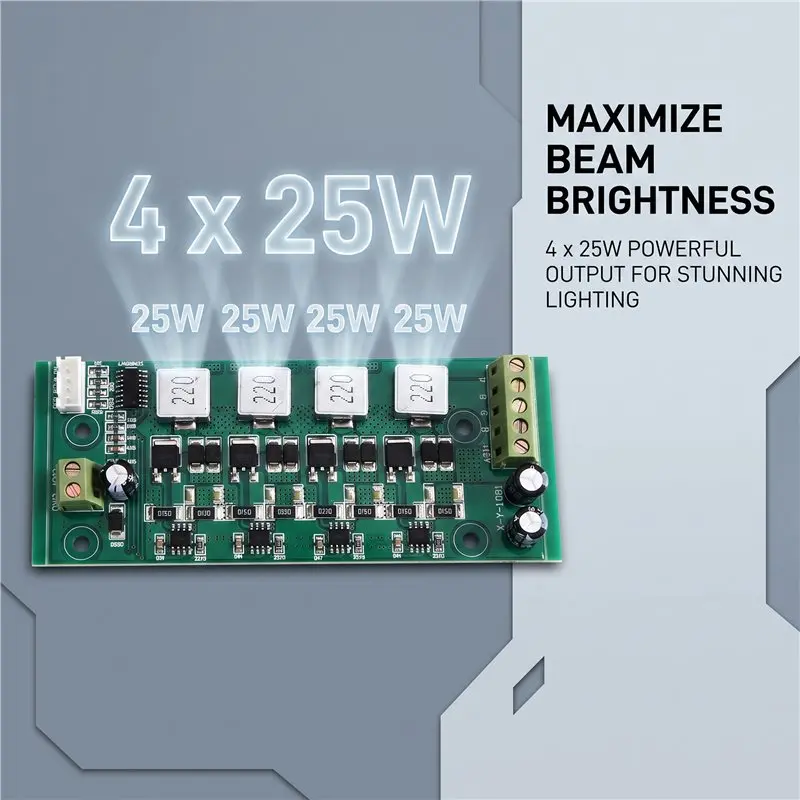 ABZS X-Y-1081 Main Board Motherboard Main Display Boards For 4X25w Super For Stage Light