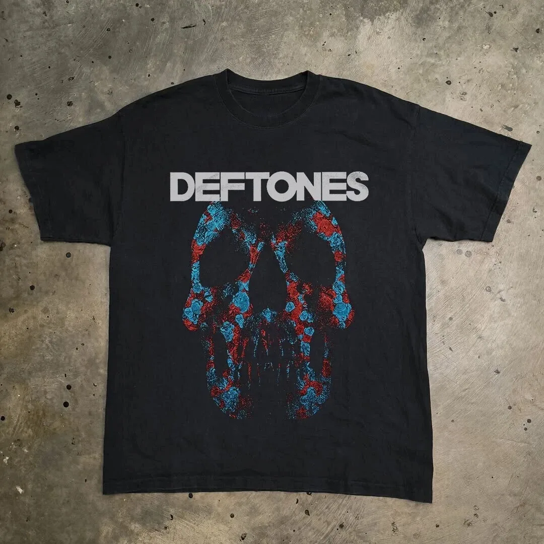 

ГОРЯЧИЙ! Футболка Deftones Minerva Skull, черная хлопковая футболка унисекс, размер S-5XL