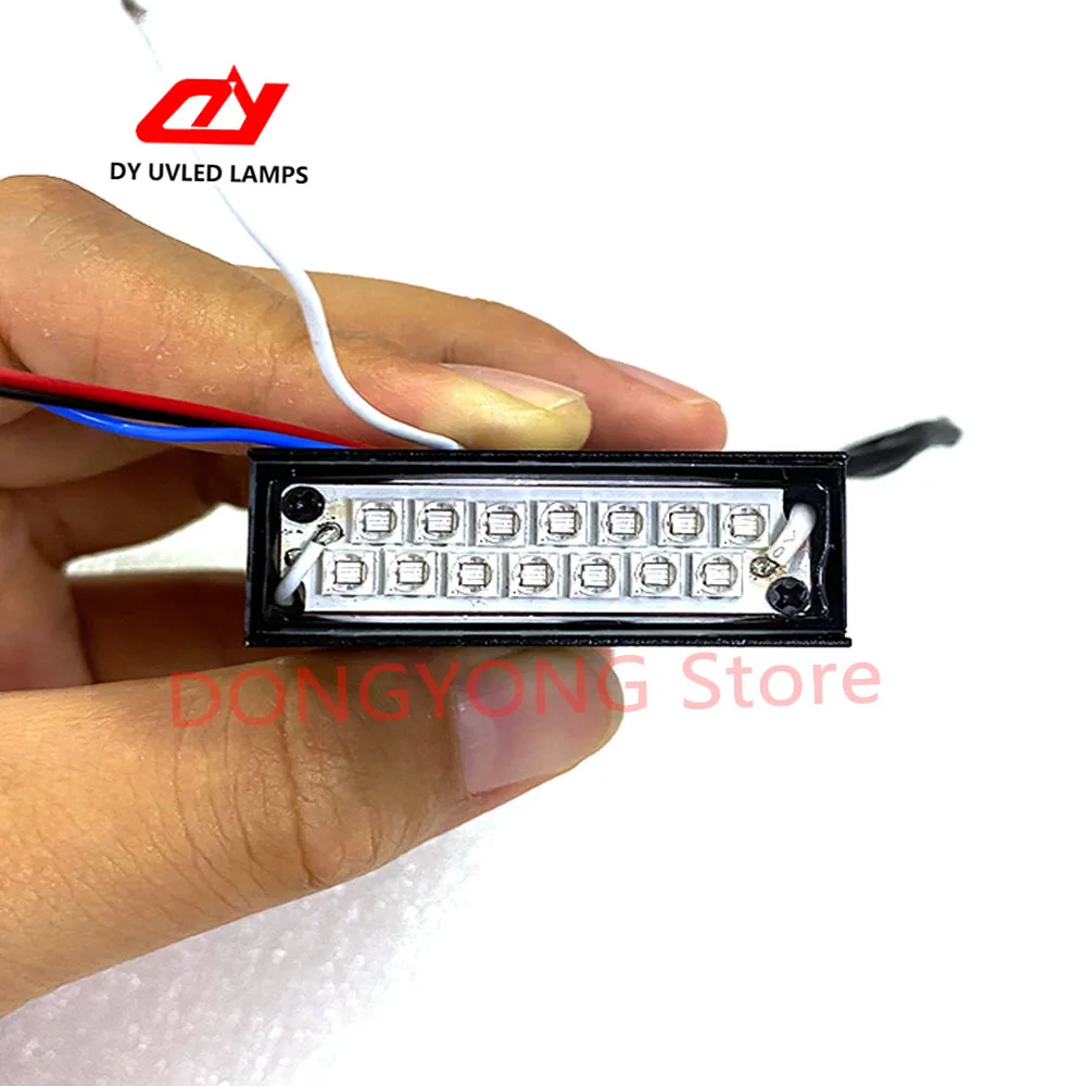 High Power Curing Ligh 35W UV LED 365nm 385nm Fan Cooling Small UV Lamps For 395nm 405nm 3D Label Printer Glue DIY