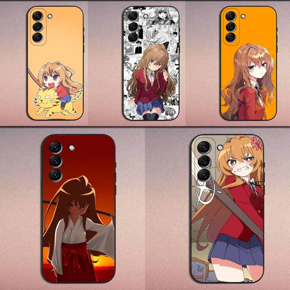 

T-Taiga Toradora Aisaka Phone Case For Samsung Galaxy A20,A21s,A22,A31,A32,A52,A53,A72,73,A80 Soft Black Cover