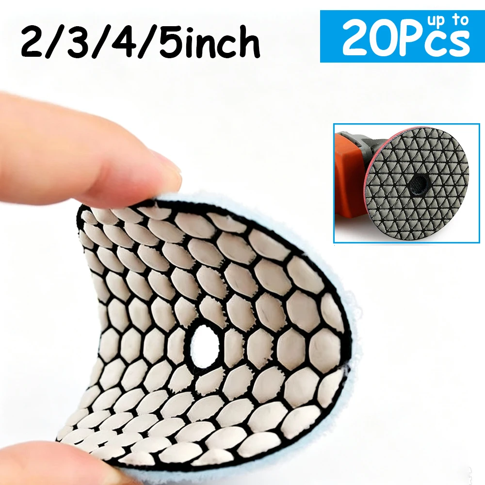20-1Pcs 3/4/5/6/7Inch Dry Diamond Polishing Pads Abrasive Buff Disc for Tile Stone Granite Marble Concrete Polishing Tools