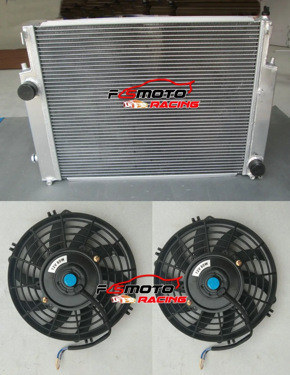Aluminum Radiator+Fans For BMW E36 M3 323 IC/IS 325I/IC/IS 328I/IC/IS 1992 1993 1994 1995 1996 1997 1998 1999 92 93 94 95 96 MT