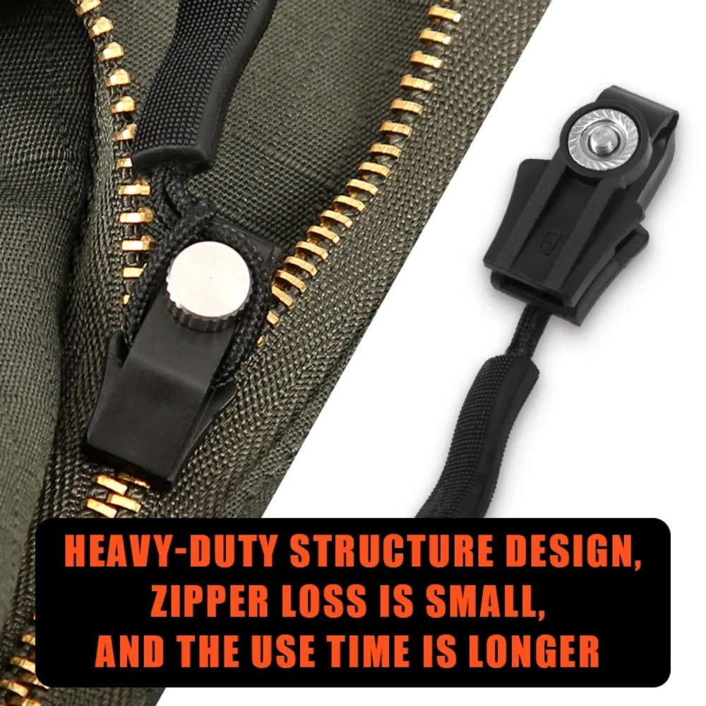 Durable 3 Different Size Zipper Repair Kit Removable Replacement Bad Buckle Instant Zipper Puller Metal Sewing Tools Zipper Head