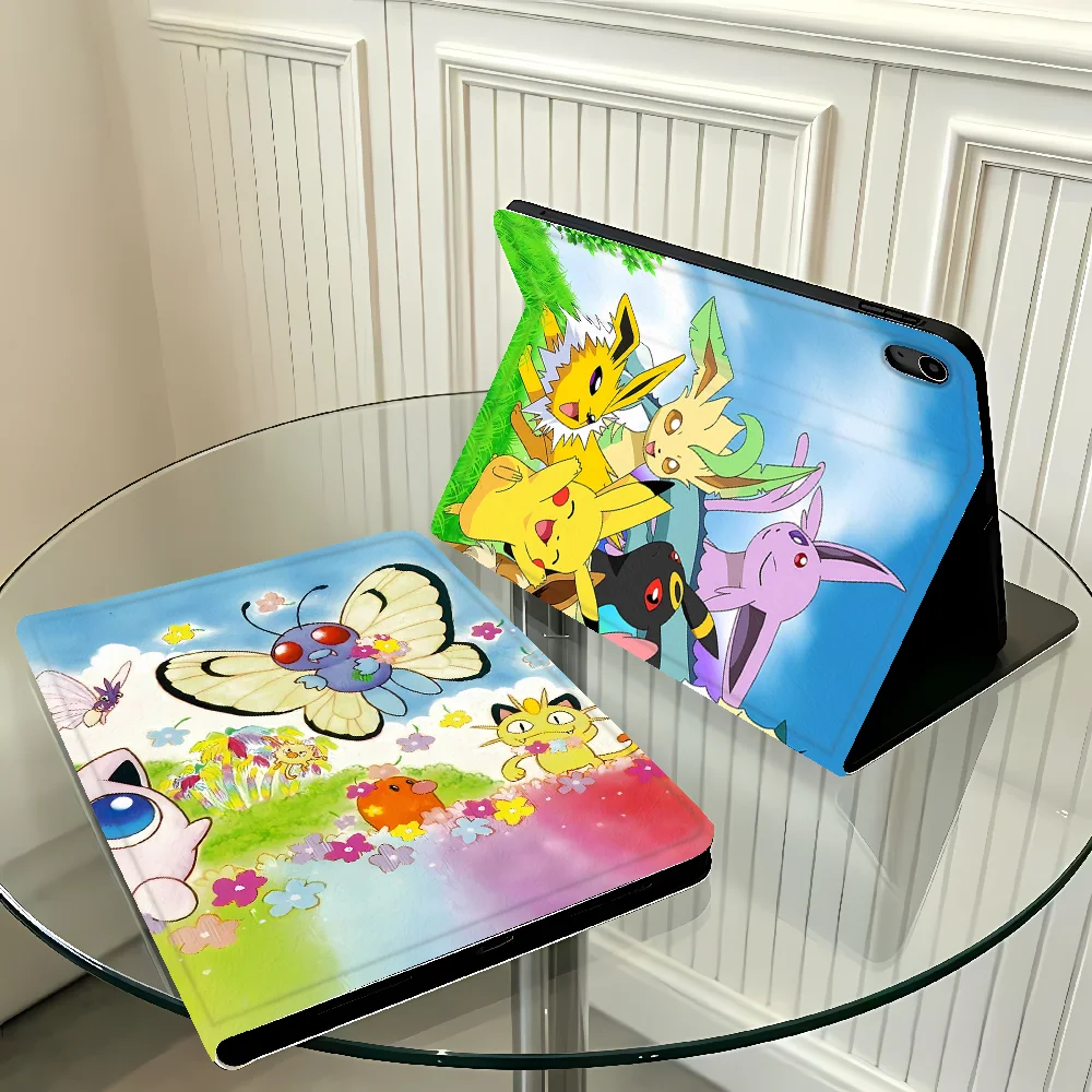 Case for Apple iPad Air 11 13 M4 M3 M2 A16 2026 Pro11 13 10th 7/8/9th with Pencil Slot Air 4/5/6th Cartoon Pokemons