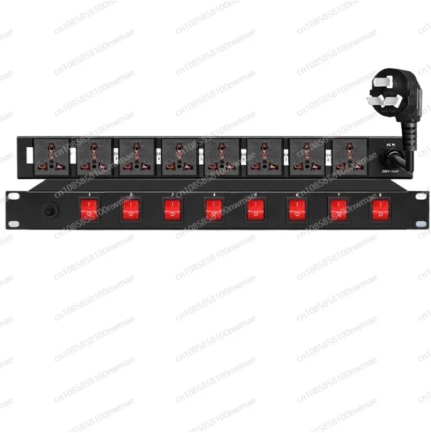 prise-de-courant-pdu-pour-armoire-sortie-8-bits-c14-controle-de-8-interrupteurs-independants-a-l'avant