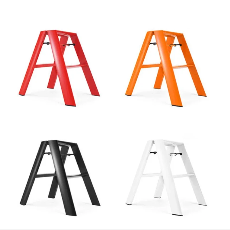 Folding Aluminium Ladders Scaffolding Stool Foldable House Ladder Portable 3 Step Stairs Climbing Multifunction Home Furniture