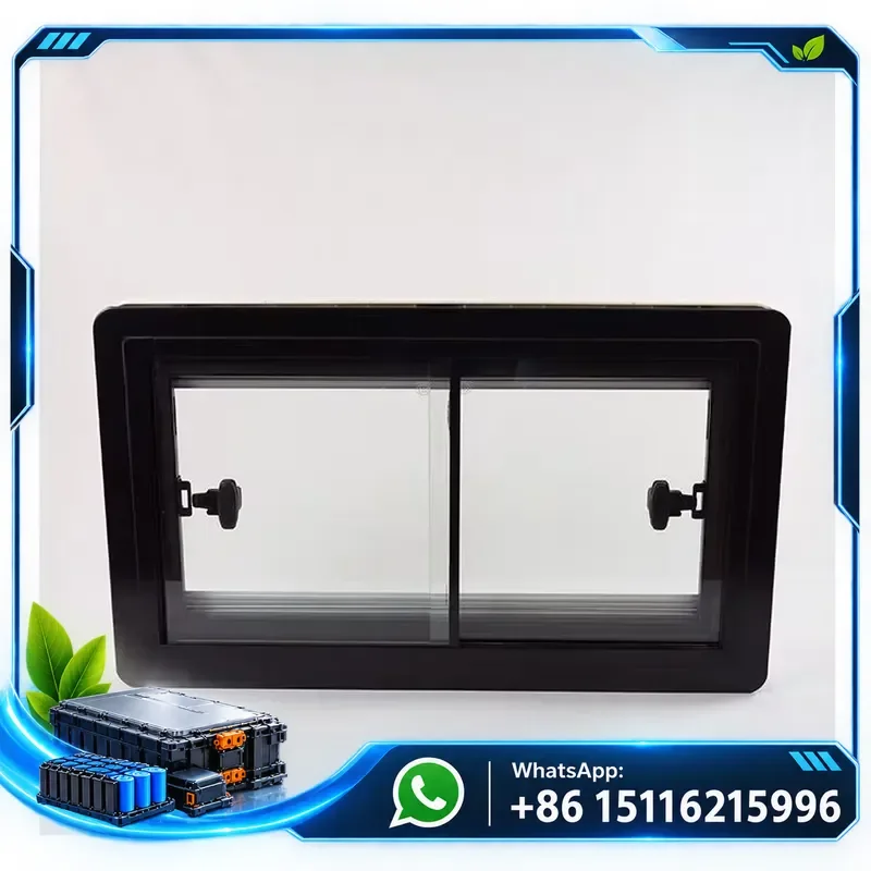 Strong Aluminum and Tempered Glass 900*500mm RV Sliding Window with sunshade blind and insect screen for Caravan Camper
