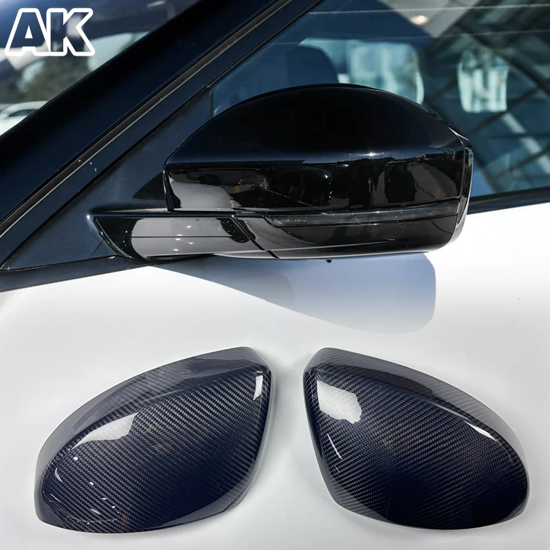 For Land Rover Range Rover Evoque Discovery Sport/Velar/Jaguar F-Pace/E-Pace Real Carbon Fiber Car Side Rearview Mirror Cover