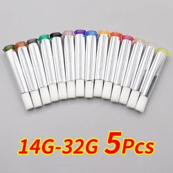5pcs 5mm round mouth soft brush needle dispensing injection needle glue coating needle for precision dispensing machine