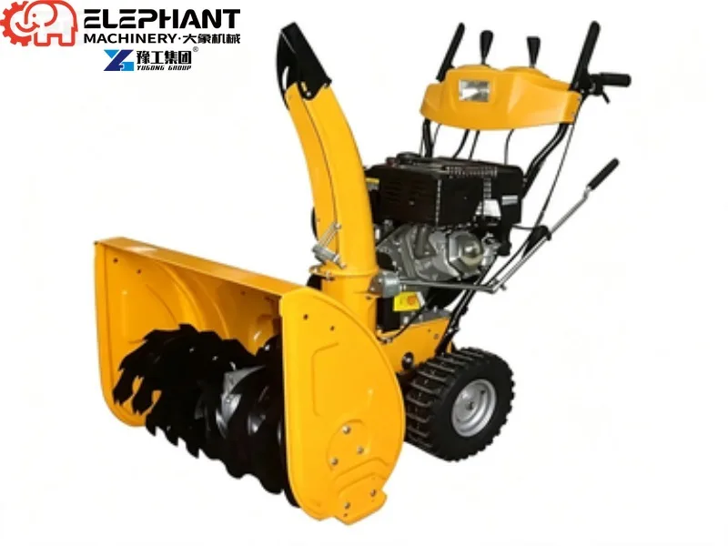 Walk-Behind Wheeled Snow Thrower Stable Driving Snow Blower Machine For Villa And Community Road Clearing