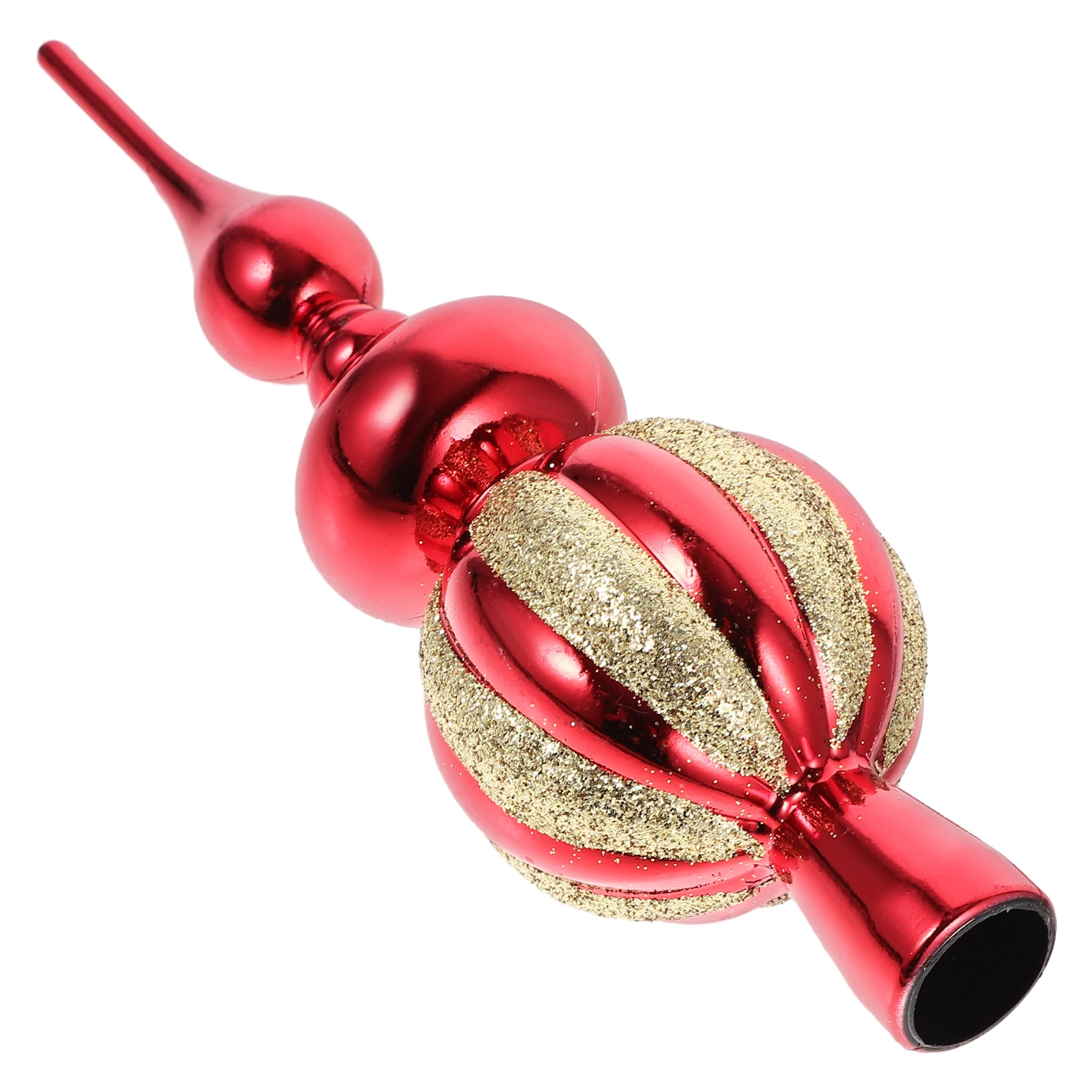 

1pc Plastic Spherical Tree Topper Decoration Christmas Treetop Ornament Candy Christmas Tree Topper Decoration Xmas Layout Props