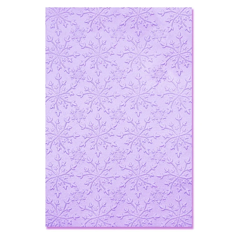 3-d Texture Impression Embossed Folder - Snowflake