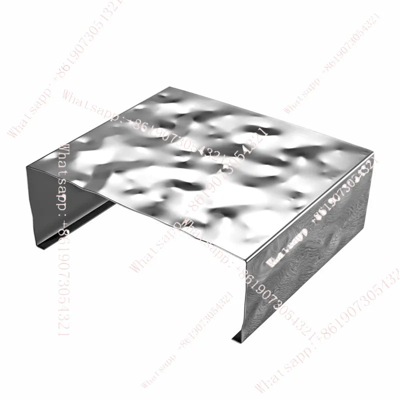 Stainless steel U-shaped shoe bag stool silver water ripple display rack portable small backpack display rack jewelry display
