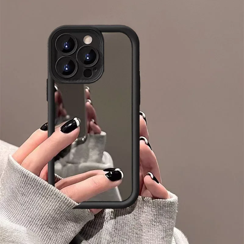 Luxury Make Up MirrorสําหรับSamsung Galaxy S25 S24 Ultra S23 S22 S21 Plus S24FE S23FE S20FE S21FEฝาครอบกันชนHard