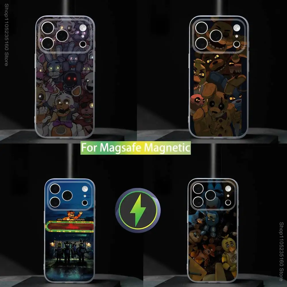 

Five-Nights-At-Freddyes Fnaf For iPhone 11,12,13,14,15,16,17,Pro,Max,Plus,Mini,SE4,E Phone Case With Magsafe Wireless