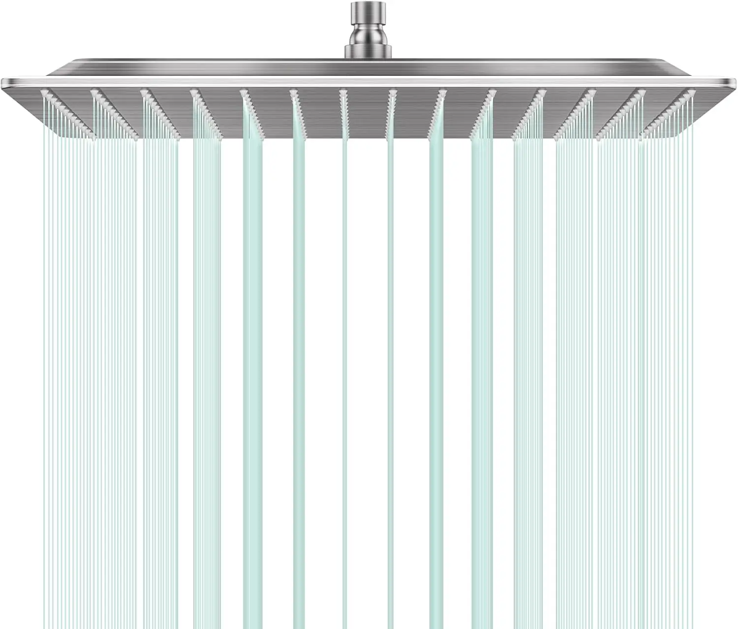 

Square Shower Head High Flow Stainless Steel Rainfall High Pressure Design Even At Low Water Flow (A01 Brushed Nickel 16 Inch)