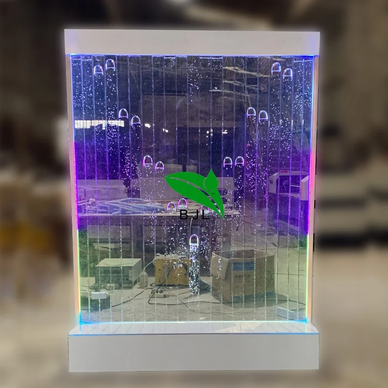 

Customization.Customized Digital Programming Multi Color LED Water Feature Bubble Waterfall Wall